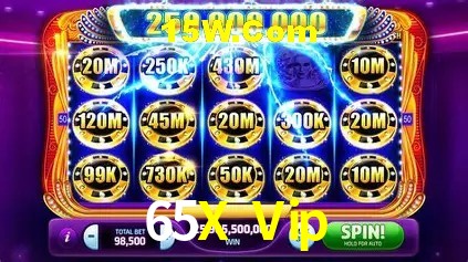 Biblioteca de slots populares na 65X Vip